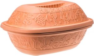 Römertopf 11105 Clay Roaster Non-Stick Dutch Oven Healthy Clay Pot Cooking Clay Baker Versatile Cooking Vessel - 3.2 Quarts (3 Liters) for up to 4 people Römertopf 11105 Clay Roaster