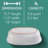 Römertopf Oval Ceramic Bread Freshness Pot_3 Römertopf Oval Ceramic Bread Freshness Pot - 15.7"x11"x7.8" - White