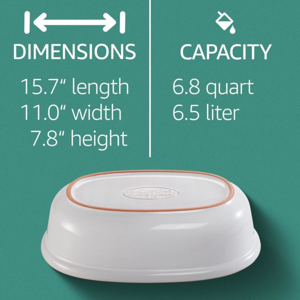 Römertopf Oval Ceramic Bread Freshness Pot_3 Römertopf Oval Ceramic Bread Freshness Pot - 15.7"x11"x7.8" - White