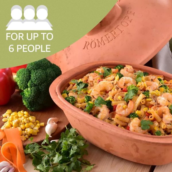 Römertopf_19905_Clay_Roaster_Trend _Non-Stick_Dutch_Oven_Healthy_Clay_Pot_Cooking Römertopf 19905 Clay Roaster T - 4.7 Quarts (4.5 Liters)