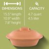 Römertopf_19905_Clay_Roaster_Trend _Non-Stick_Dutch_Oven_Healthy_Pot_Cooking Römertopf 19905 Clay Roaster T - 4.7 Quarts (4.5 Liters)